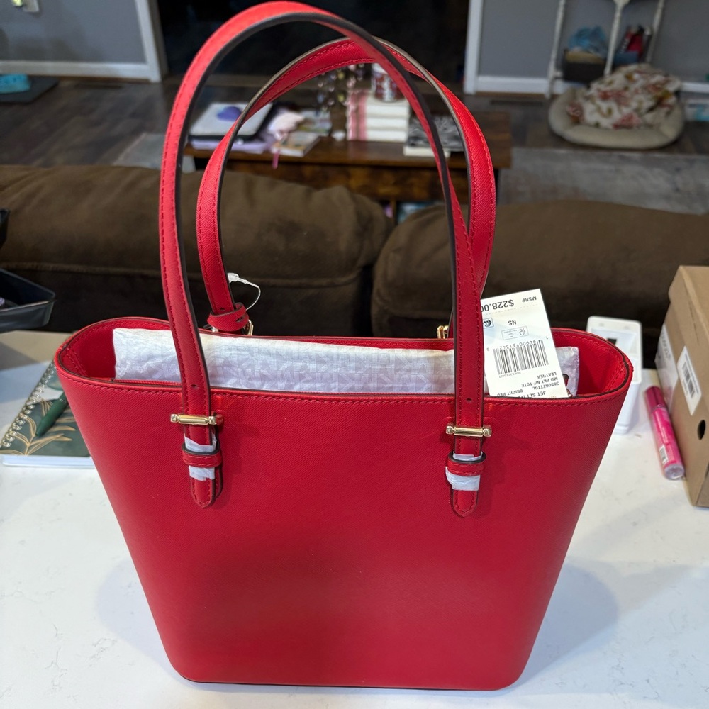 Red Tote Bag - Picture 3 of 5
